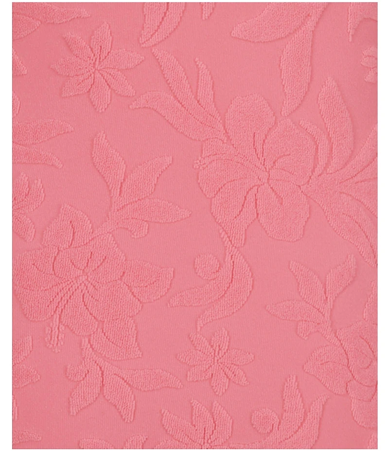 Roxy Big Girls Hula Loop Solid-Floral-Textured Tankini Top & Matching Bikini Bottom 2-Piece Swimsuit