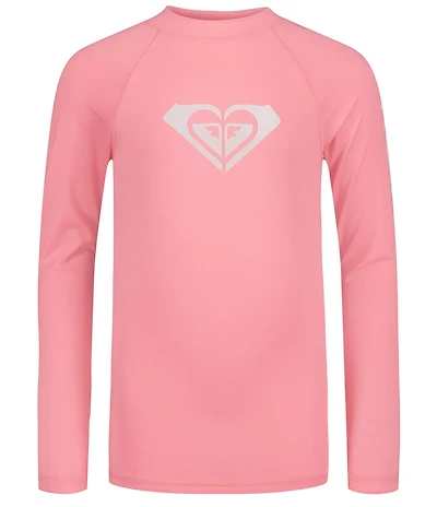 Roxy Big Girls Long Sleeve Heart Graphic Rashguard T-Shirt