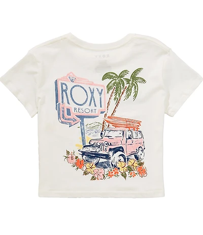 Roxy Big Girls Short Sleeve Flower Resort Graphic T-Shirt