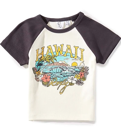 Roxy Big Girls Short Sleeve Hawaii Raglan T-Shirt