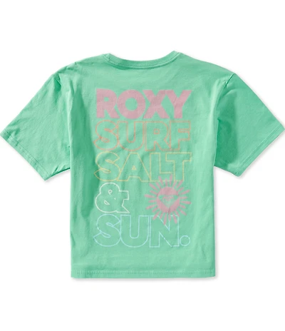 Roxy Big Girls Short Sleeve Surf Salt Sun Graphic Oversized T-Shirt