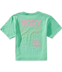 Roxy Big Girls Short Sleeve Surf Salt Sun Graphic Oversized T-Shirt