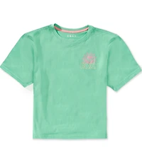 Roxy Big Girls Short Sleeve Surf Salt Sun Graphic Oversized T-Shirt