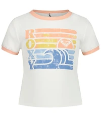 Roxy Big Girls Short Sleeve Retro Beach Baby T-Shirt
