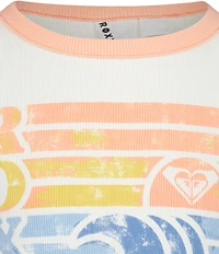 Roxy Big Girls Short Sleeve Retro Beach Baby T-Shirt
