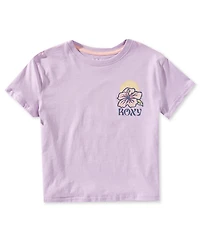 Roxy Big Girls Short Sleeve Surfboard And Hibiscus Sun T-Shirt