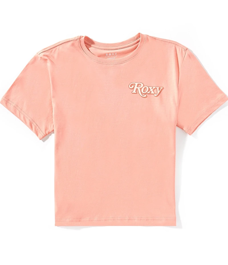 Roxy Big Girls Short Sleeves Wavy Daze Oversize T-Shirt