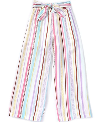 Roxy Big Girls Striped Tie Front Woven Pants