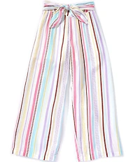 Roxy Big Girls Striped Tie Front Woven Pants