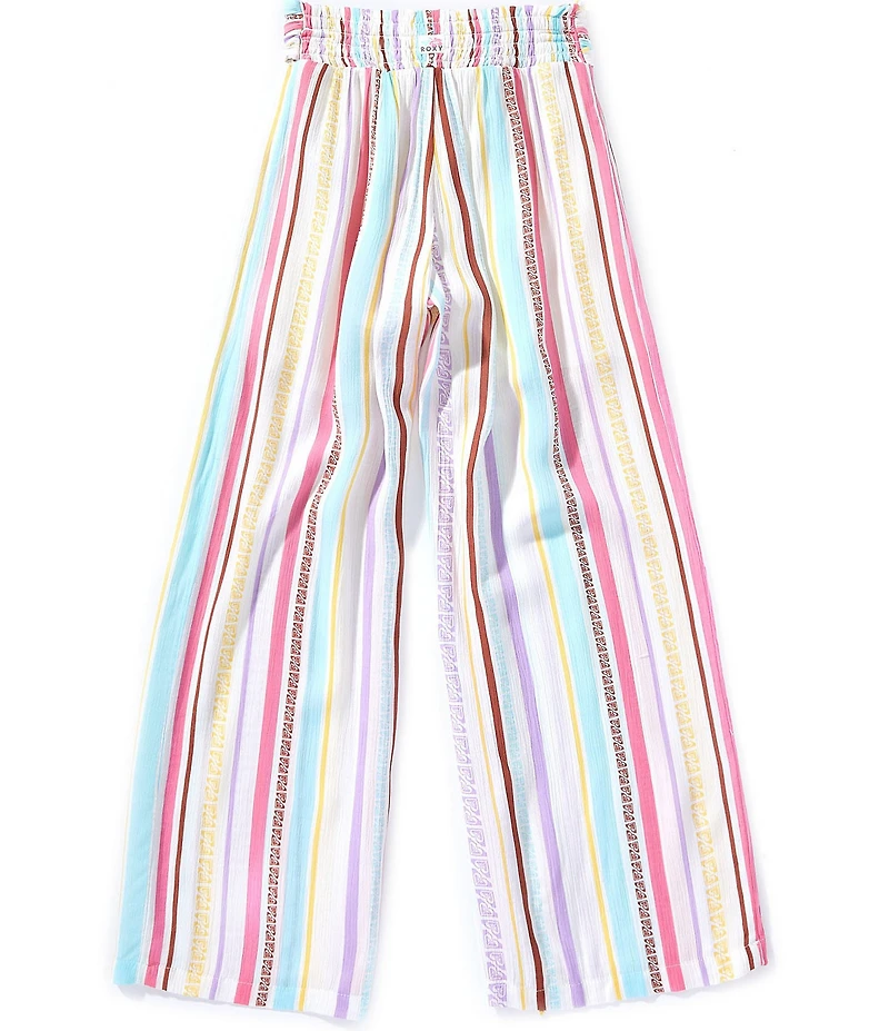 Roxy Big Girls Striped Tie Front Woven Pants
