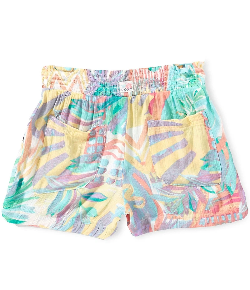 Roxy Big Girls Sun Soleil Tropical Print Shorts