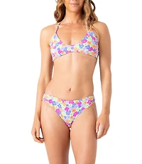 Roxy California Dreaming Low Waist Reversible Hipster Swim Bottom