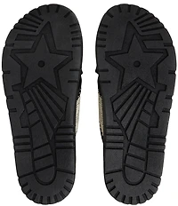 Roxy Capri Raffia Cross Band Slide Sandals