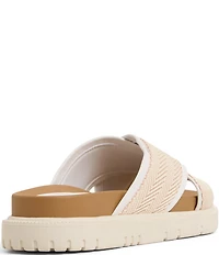 Roxy Capri Raffia Cross Band Slide Sandals
