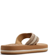 Roxy Colbee Hi Woven Stripe Flip Flops