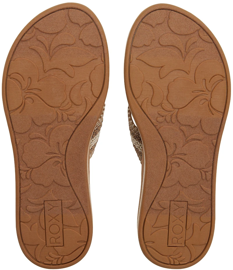 Roxy Colbee Hi Woven Stripe Flip Flops
