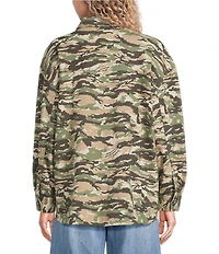 Roxy Dawn Light Camouflage Printed Long Sleeve Jacket