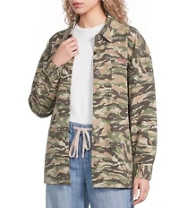 Roxy Dawn Light Camouflage Printed Long Sleeve Jacket