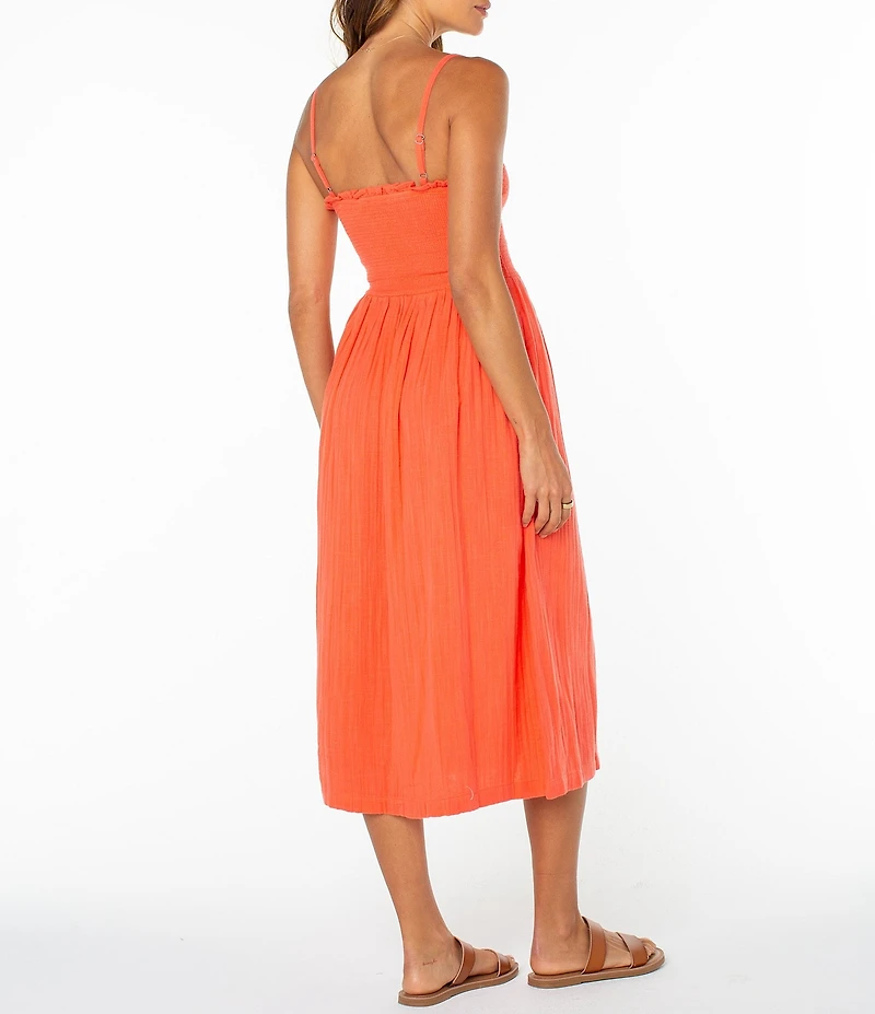Roxy Downriver Sleeveless Midi Dress