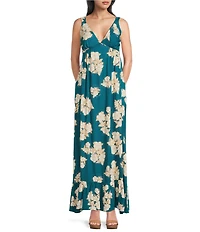 Roxy Floral Print Wilder Coast Maxi Dress