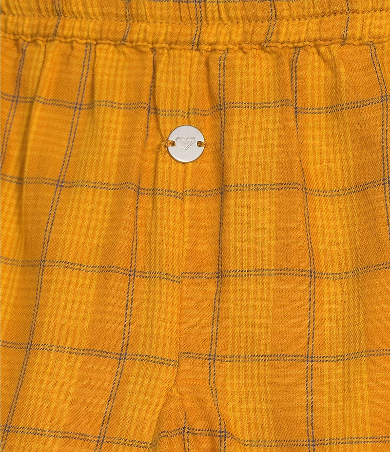 Roxy Forever Dreamin Plaid Printed Mini Skirt