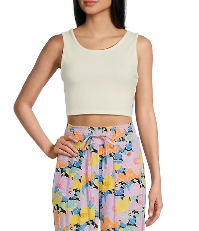 Roxy Good Keepsake Sleeveless Cropped Tank Top