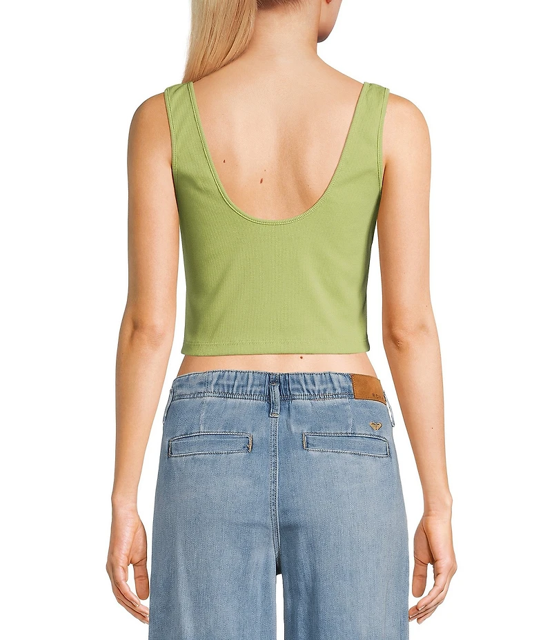 Roxy Grateful For Nature Sleeveless Cropped Tank Top
