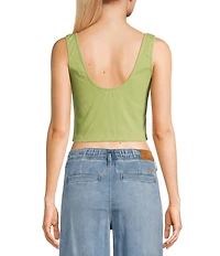 Roxy Grateful For Nature Sleeveless Cropped Tank Top