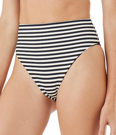 Roxy Hang Loose Reversible Print High Waist Swim Bottom