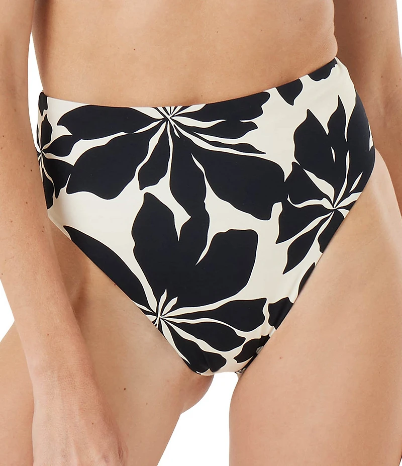 Roxy Hang Loose Reversible Print High Waist Swim Bottom