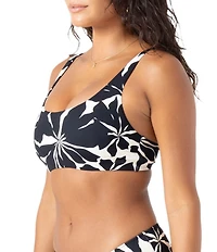 Roxy Hang Loose Surf Printed Scoop Neck Underwire D-Cup Bra Size Bralette Swim Top