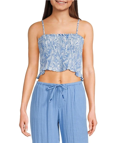 Roxy Hello Sunshine Palm Printed Tank Top