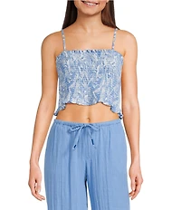 Roxy Hello Sunshine Palm Printed Tank Top