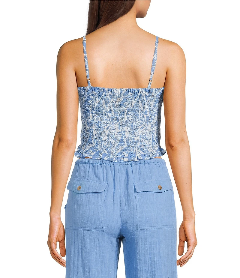 Roxy Hello Sunshine Palm Printed Tank Top