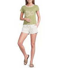 Roxy Hibiscus Short Sleeve Ribbed Baby T-Shirt