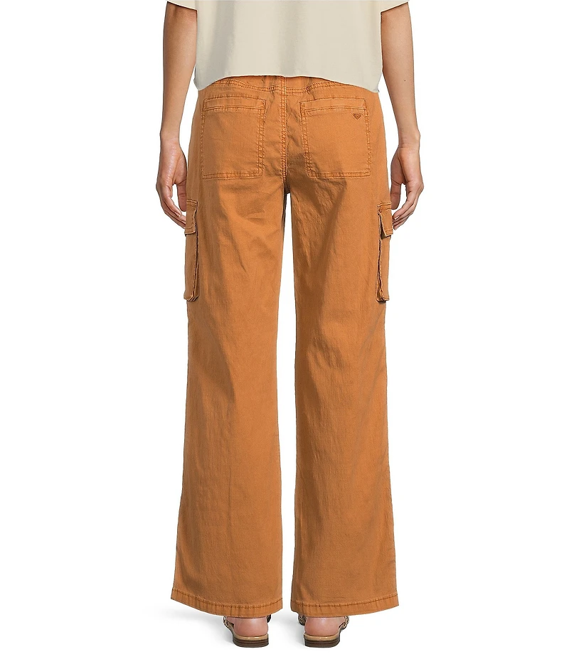 Roxy LA Linen Blend Cargo Pants