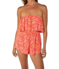 Roxy Let's Go Sleeveless Printed Romper