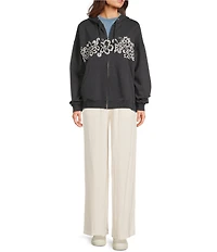 Roxy Lineup Long Sleeve Oversized Fleece Sweatshirt