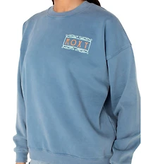 Roxy Lineup Long Sleeve Oversized Fleece Sweatshirt