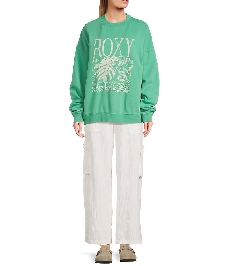 Roxy Lineup Long Sleeve Oversized Sweatshirt