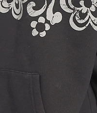 Roxy Lineup Relaxed Fit Long Sleeve Oversized Zip-Up Hooded Jacket