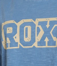 Roxy Logo Short Sleeve Cropped Graphic T-Shirt