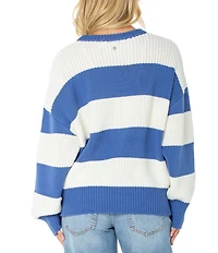 Roxy Long Sleeve Striped West Side Sweater