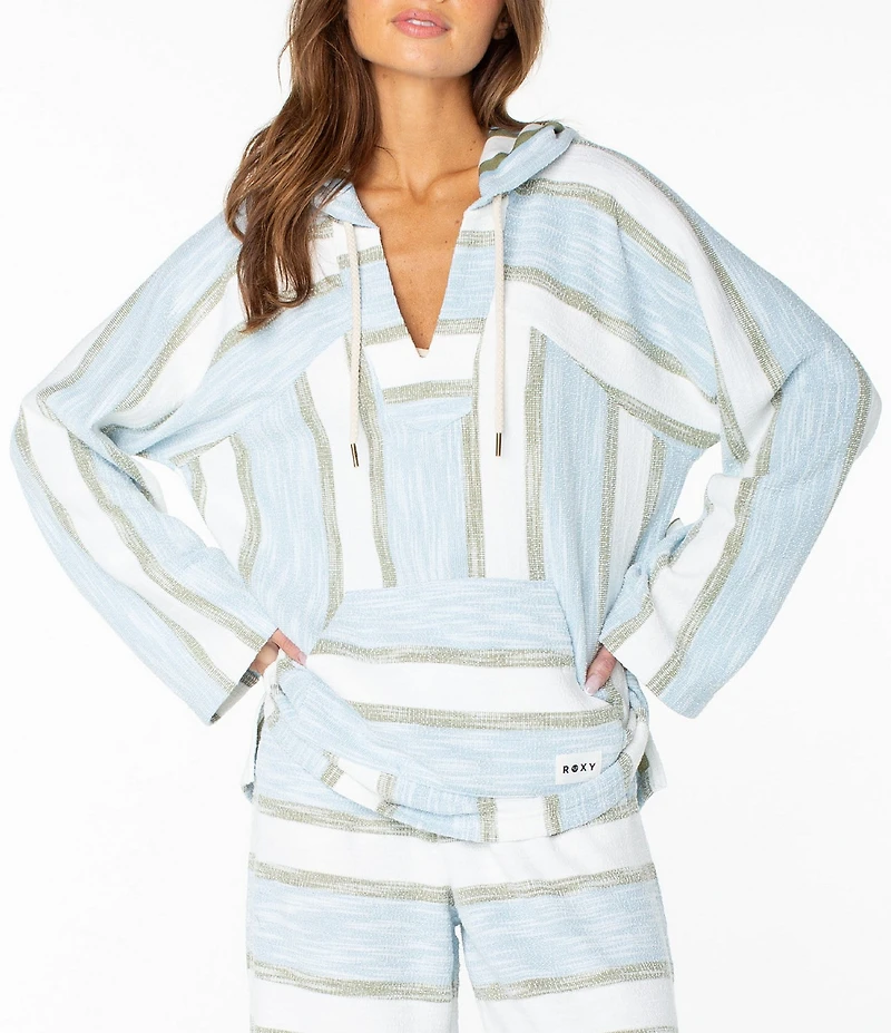 Roxy Long Sleeve Striped Wild And Free Pullover