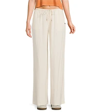 Roxy Lyla Low Rise Drawstring Pull-On Wide Leg Pants