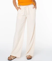 Roxy Lyla Low Rise Drawstring Pull-On Wide Leg Pants