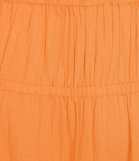 Roxy Malia Coordinating Solid Ruffle Tiered Midi Skirt