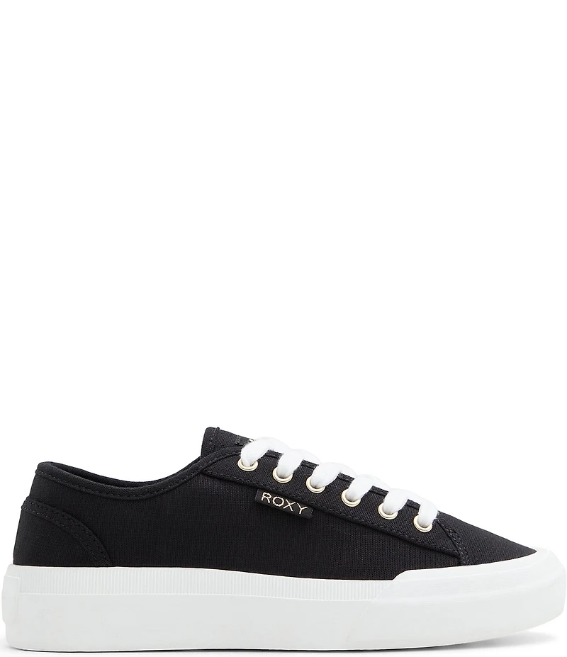 Roxy Marina Twill Lace Up Sneakers