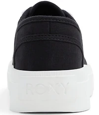 Roxy Marina Twill Lace Up Sneakers