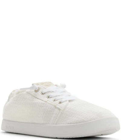 Roxy Mauka Box Weave Laced Slip On Sneakers